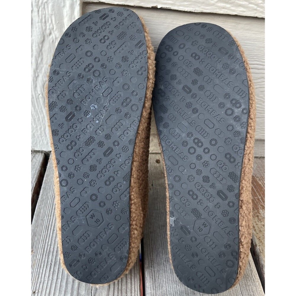 Bombas Sunday Slipper Women's 10 Sherpa Slip On Mule Slippers - Dark Camel - Picture 10 of 12